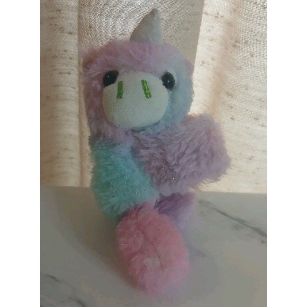 Unicorn Slap Bracelet Soft Toy Plush  Buddy Band Rainbow Fantasy